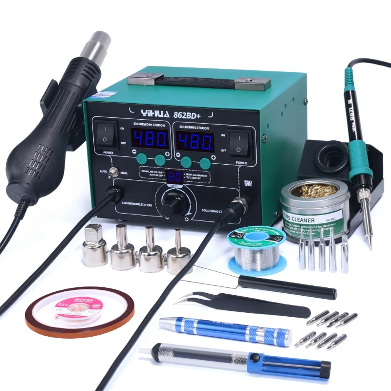 Power Tools Used In Welding - 862BD+ Sıcak Hava Tabancası Lehimleme İstasyonu