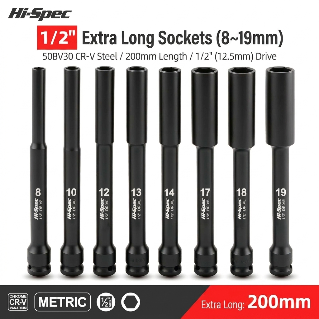 Power Tools Pneumatic - 1/2 İnç Sürücülü Ekstra Uzun Darbeli
