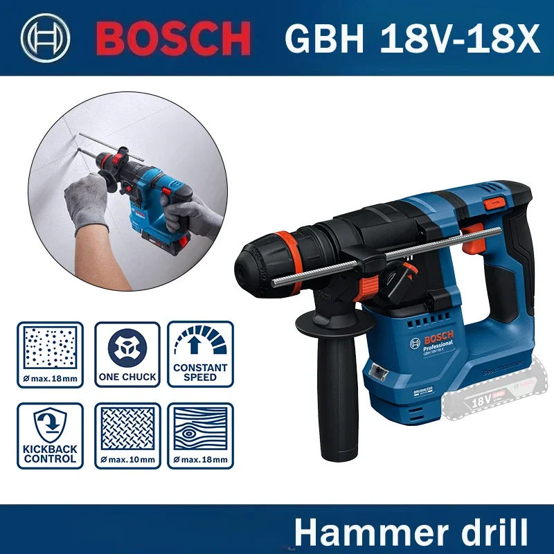 Hammer Drill Sds - Bosch GBH 18V-18X 18V Fırçasız SDS