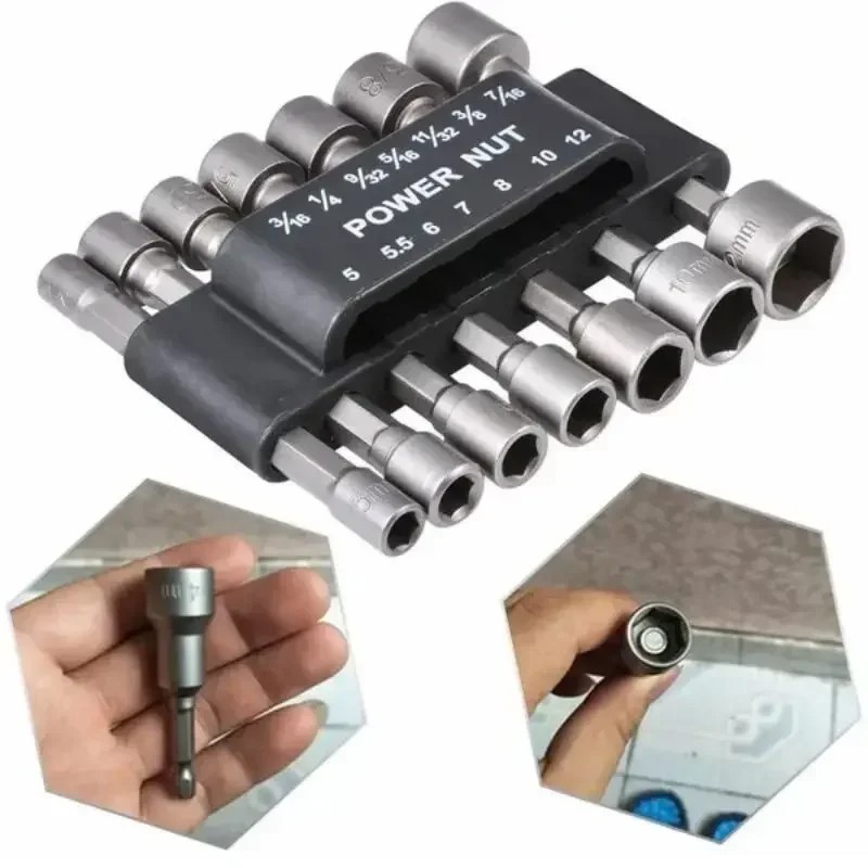 Power Tools Pneumatic - 9/14 adet Set lokma anahtar elektrikli
