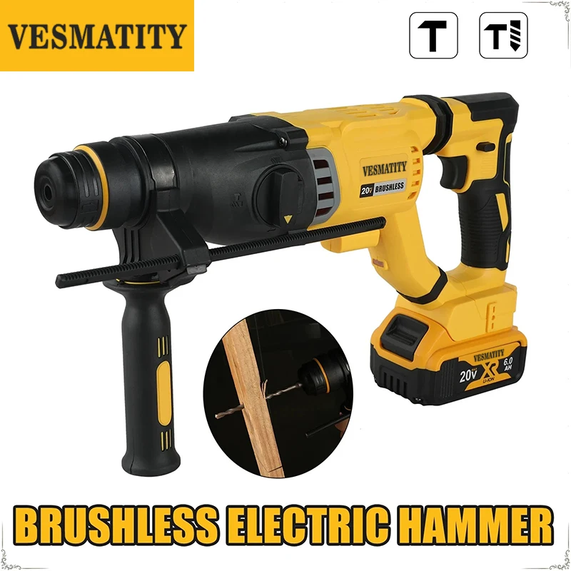 Vesmatity Fırçasız, Kablosuz,  - Hammer Drill Sds incelemesi ve fiyatı