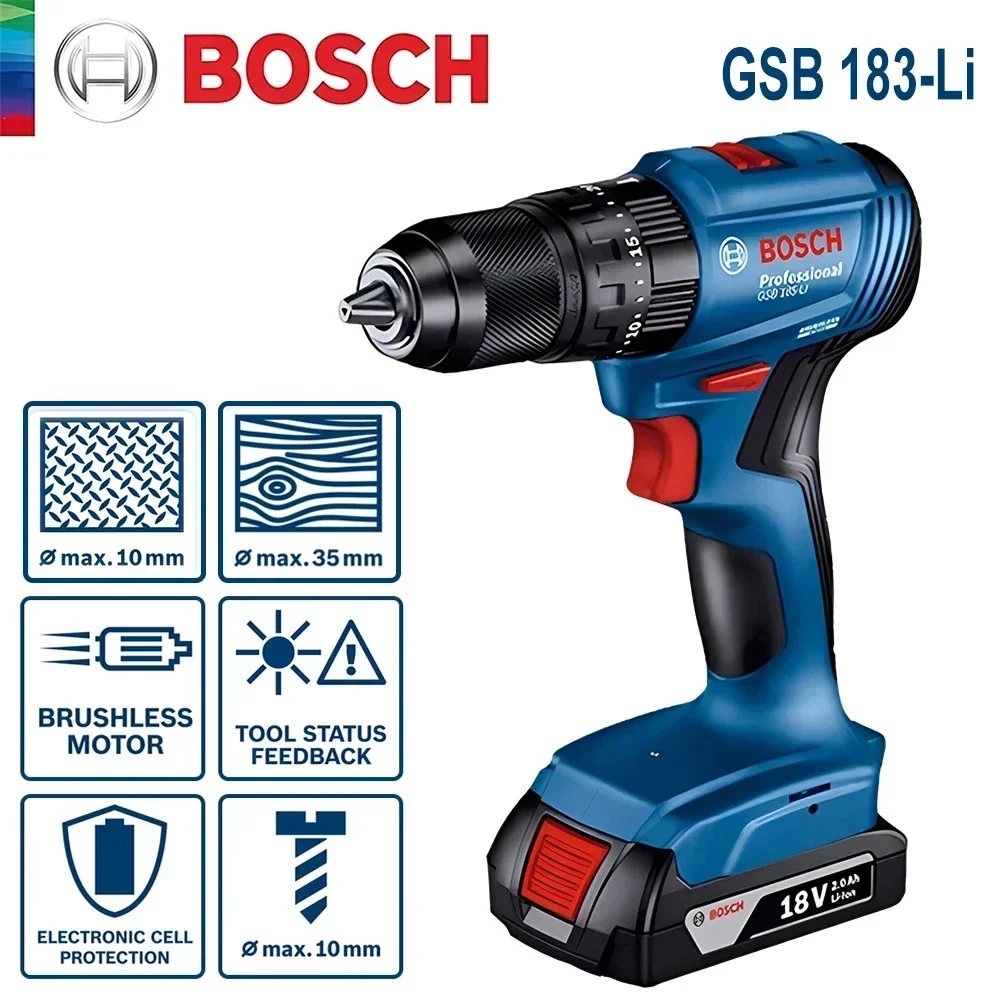 Bosch GSB183-LI 18V Şarjlı Dar - Power Tools Safety incelemesi ve fiyatı