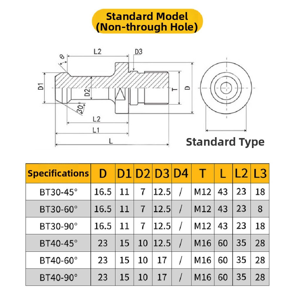 Freze Tezgahları İçin BT30 Çek - Power Tools Drawing incelemesi ve fiyatı