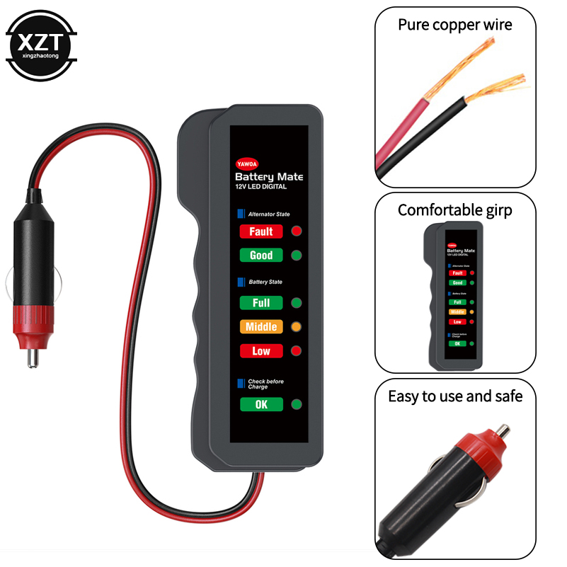 Araba Akü Test Cihazı 6 LED Ek - Power Tools China incelemesi ve fiyatı